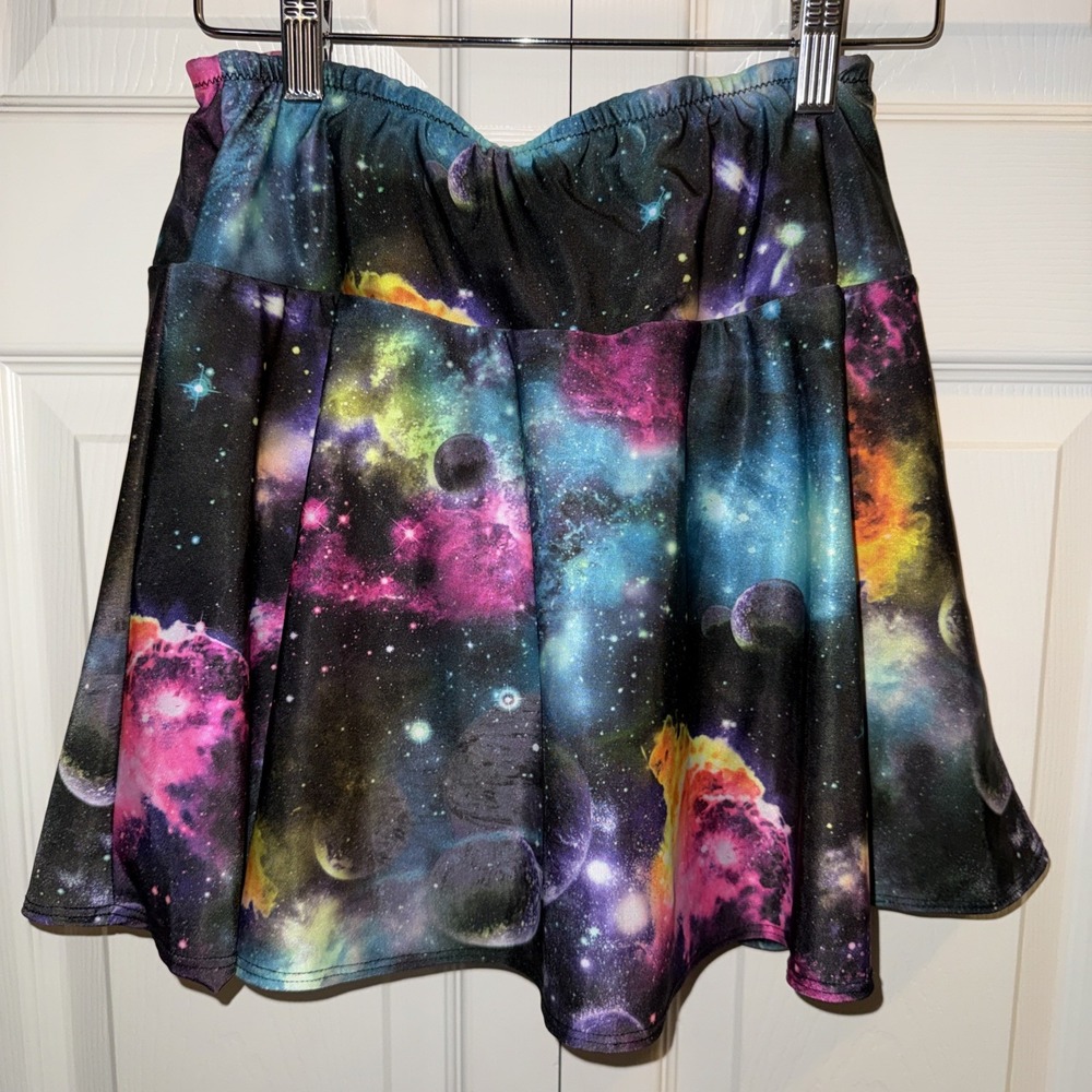 Sparkle Skirts Galaxy Earthy Print Running Workout Tennis Skirt Skort Sz Small